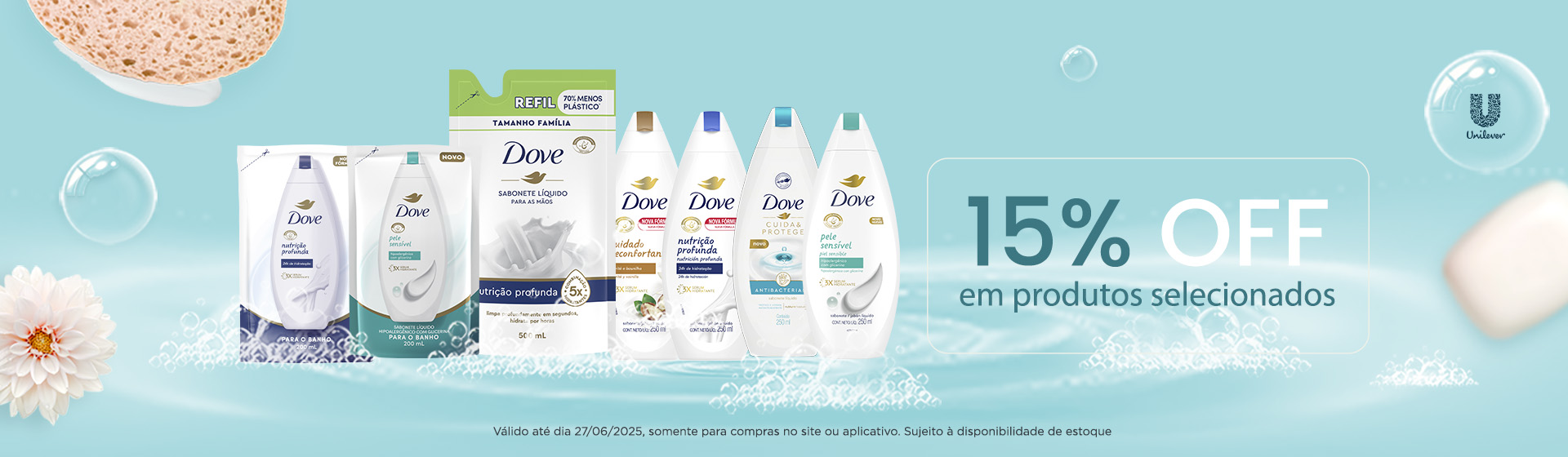 Sabonetes Dove até 27/06